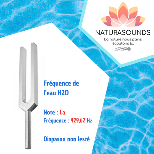 Diapason de l'eau H2O - La4 429,62 Hz