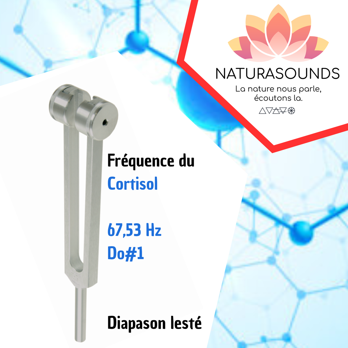 Diapason Cortisol 67,53 Hz | Fréquence Moléculaire